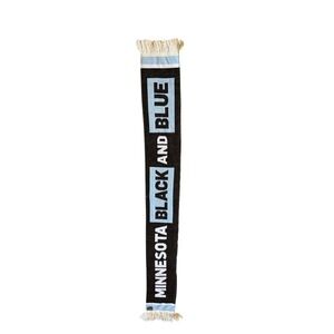 Minnesota United FC Black and Blue Scarf Ruffneck‎ Team Fan Gear